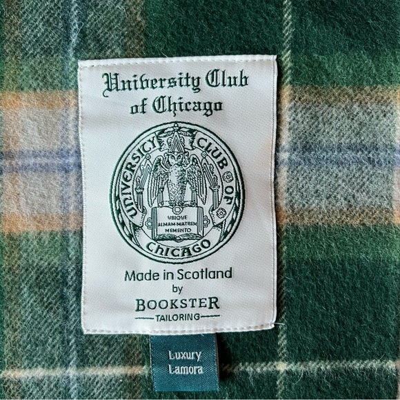 Bookster Tailoring University Club of Chicago Lamora Wool Blanket Scarf - Picture 7 of 9